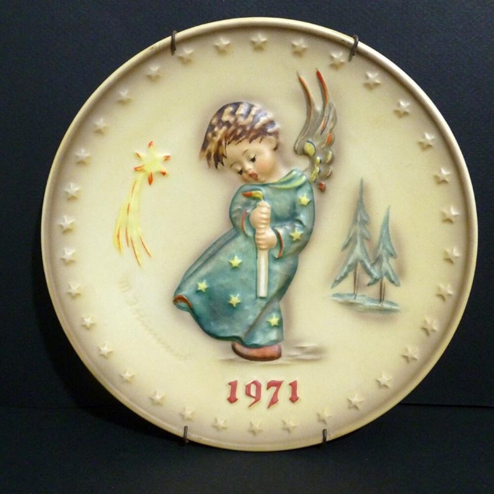 HUMMEL W.GERMANY PORCELAIN 7 1/2" ANNUAL PLATE # 264 FIRST ISSUE 1971s MKD 8125 - Picture 1 of 6